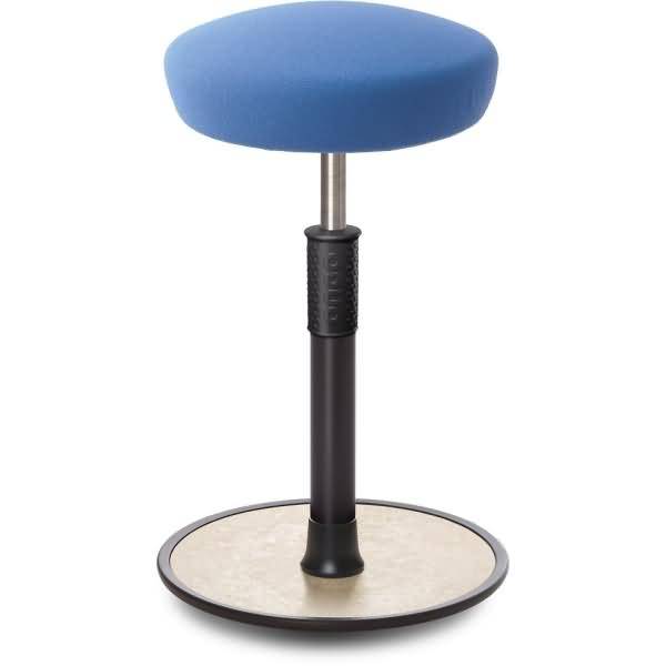 Sitz- Stehhocker Free Tall Hutsitz Gestrick Hellblau schwarz /cremeweiß