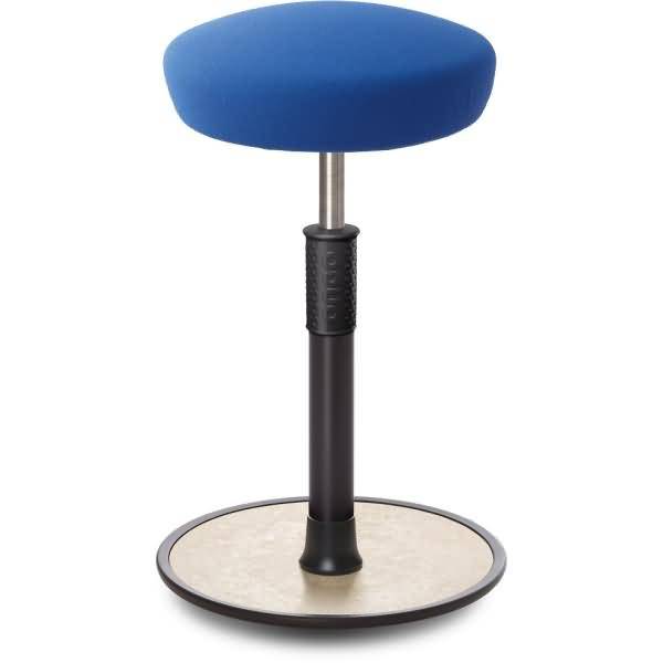 Sitz- Stehhocker Free Tall Hutsitz Gestrick Blau schwarz /cremeweiß