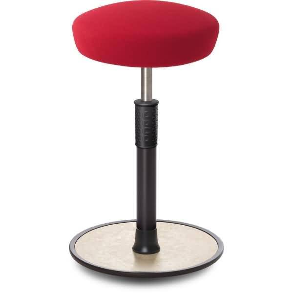 Sitz- Stehhocker Free Tall Hutsitz Gestrick Rot schwarz /cremeweiß