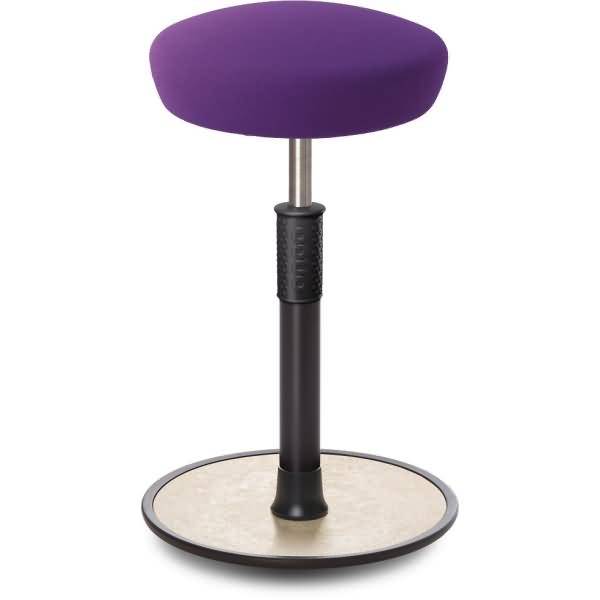 Sitz- Stehhocker Free Tall Hutsitz Gestrick Purpur schwarz /cremeweiß