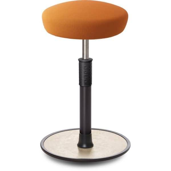 Sitz- Stehhocker Free Tall Hutsitz Gestrick Orange schwarz /cremeweiß