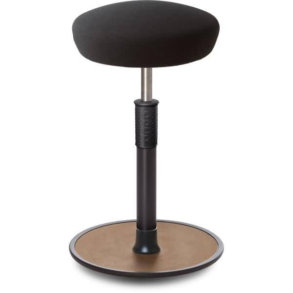 Sitz- Stehhocker Free Tall Hutsitz Gestrick schwarz schwarz /Natur