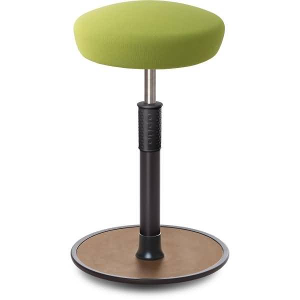 Sitz- Stehhocker Free Tall Hutsitz Gestrick Hellgrün schwarz /Natur