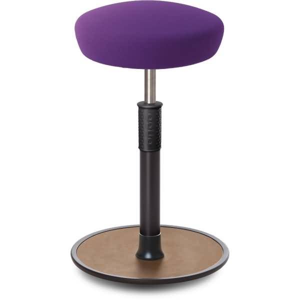 Sitz- Stehhocker Free Tall Hutsitz Gestrick Purpur schwarz /Natur