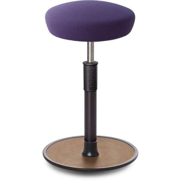 Sitz- Stehhocker Free Tall Hutsitz Gestrick Lila schwarz /Natur