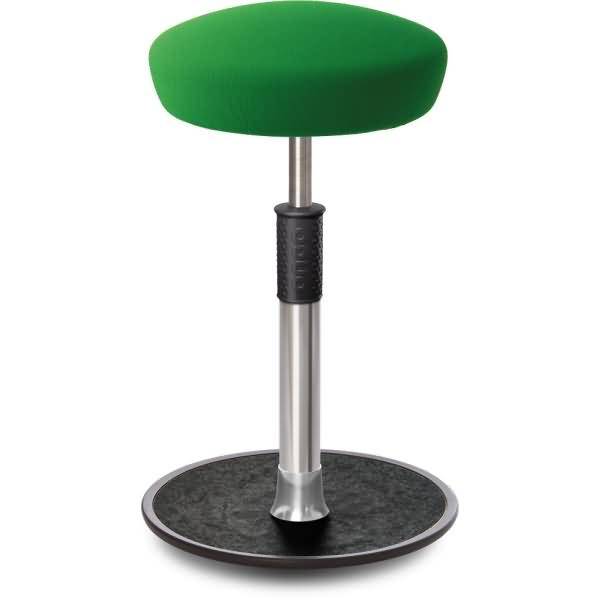 Sitz- Stehhocker Free Tall Hutsitz Gestrick Grün chrom /schwarz