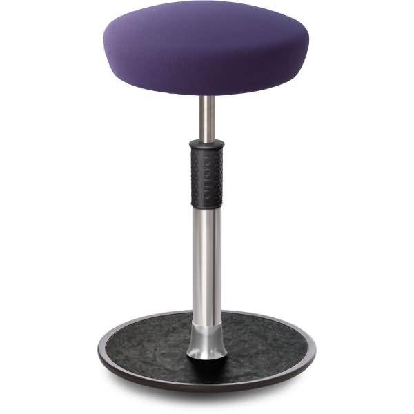 Sitz- Stehhocker Free Tall Hutsitz Gestrick Lila chrom /schwarz