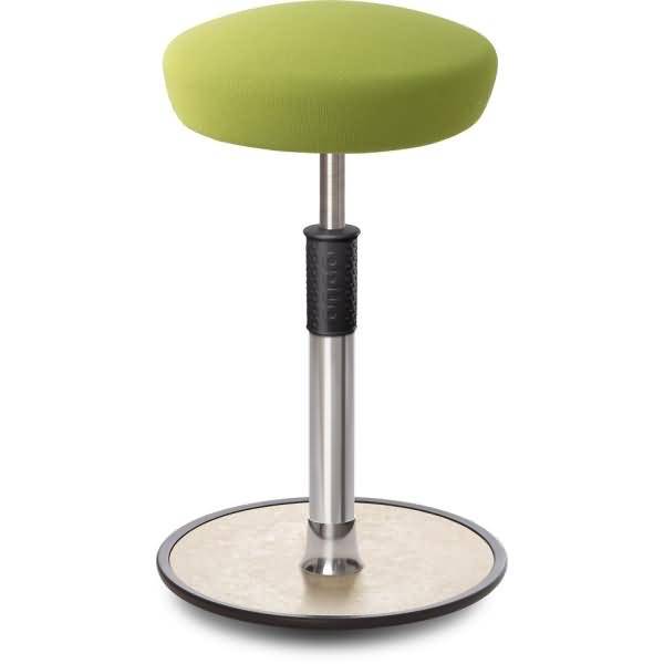 Sitz- Stehhocker Free Tall Hutsitz Gestrick Hellgrün chrom /cremeweiß