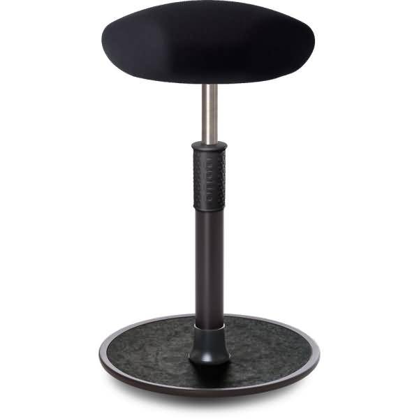 Sitz- Stehhocker Free Tall Triangel Gestrick schwarz schwarz /schwarz