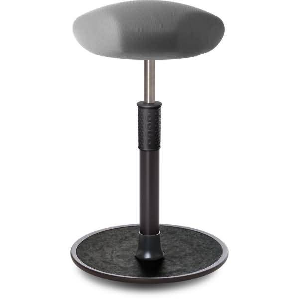 Sitz- Stehhocker Free Tall Triangel Gestrick Grau schwarz /schwarz