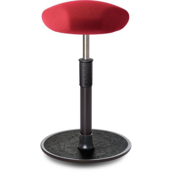 Sitz- Stehhocker Free Tall Triangel Gestrick Rot schwarz /schwarz