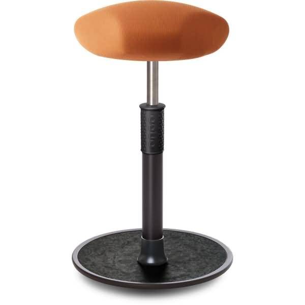 Sitz- Stehhocker Free Tall Triangel Gestrick Orange schwarz /schwarz