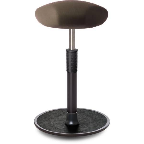 Sitz- Stehhocker Free Tall Triangel Gestrick Braun schwarz /chwarz