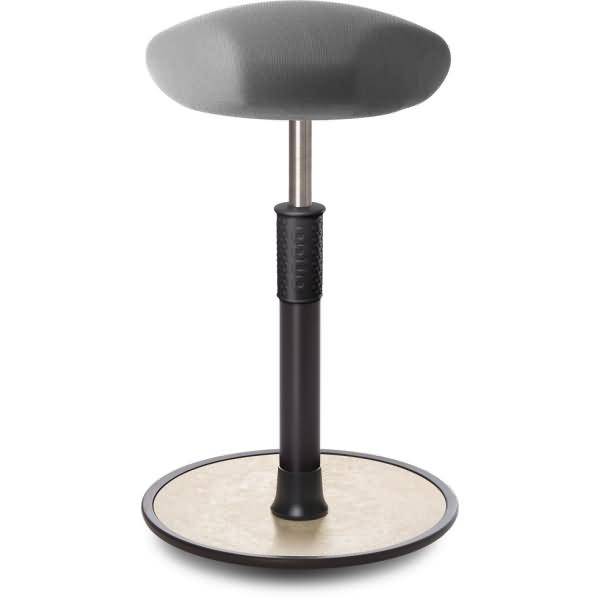 Sitz- Stehhocker Free Tall Triangel Gestrick Grau schwarz /cremeweiß