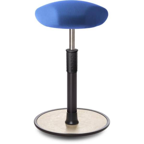 Sitz- Stehhocker Free Tall Triangel Gestrick blau schwarz /cremeweiß