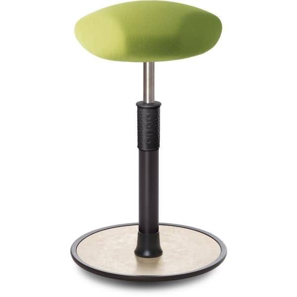 Sitz- Stehhocker Free Tall Triangel Gestrick Hellgrün schwarz /cremeweiß