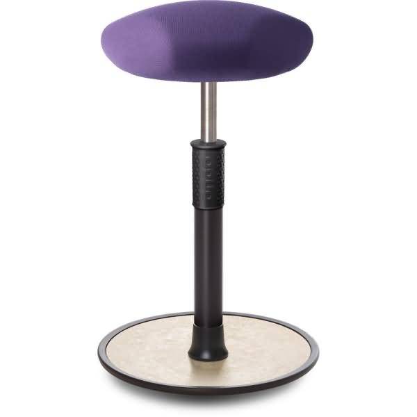 Sitz- Stehhocker Free Tall Triangel Gestrick Lila schwarz /cremeweiß