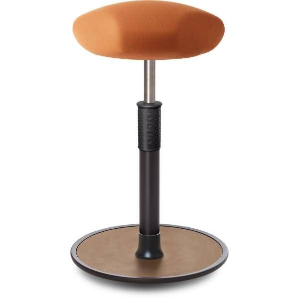 Sitz- Stehhocker Free Tall Triangel Gestrick Orange schwarz /Natur