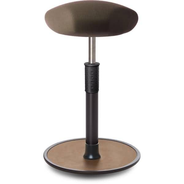 Sitz- Stehhocker Free Tall Triangel Gestrick Braun schwarz /Natur