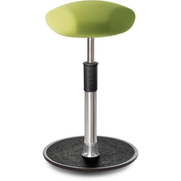 Sitz- Stehhocker Free Tall Triangel Gestrick Hellgrün chrom /schwarz