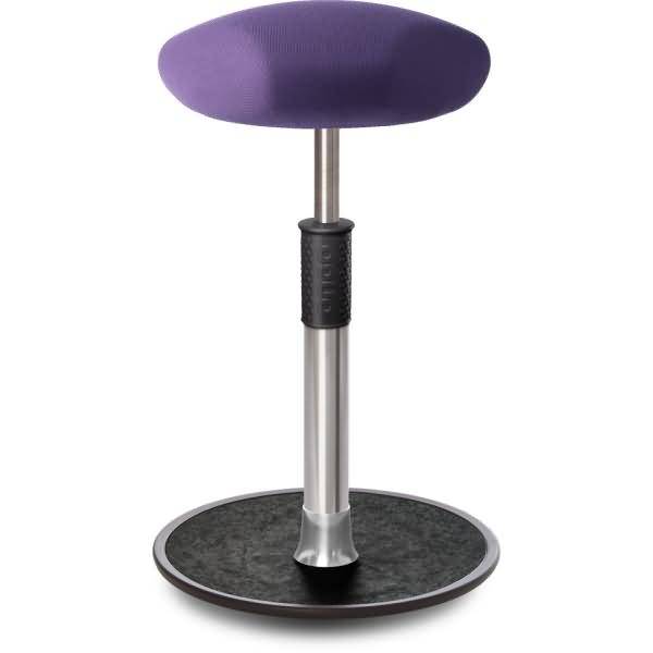 Sitz- Stehhocker Free Tall Triangel Gestrick Lila chrom /schwarz