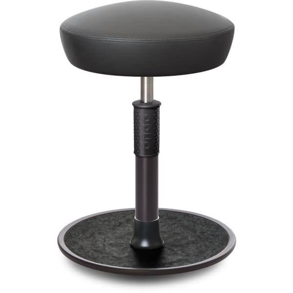 Sitz- Stehhocker Free Regular Hutsitz skai Kunstleder Grau schwarz /schwarz