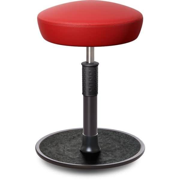 Sitz- Stehhocker Free Regular Hutsitz skai Kunstleder Rot schwarz /schwarz