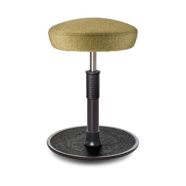 Sitz- Stehhocker Free Regular Hutsitz Camira Rivet Senfgelb schwarz /schwarz