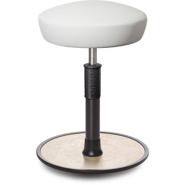 Sitz- Stehhocker Free Regular Hutsitz skai Kunstleder Weiß schwarz /creme