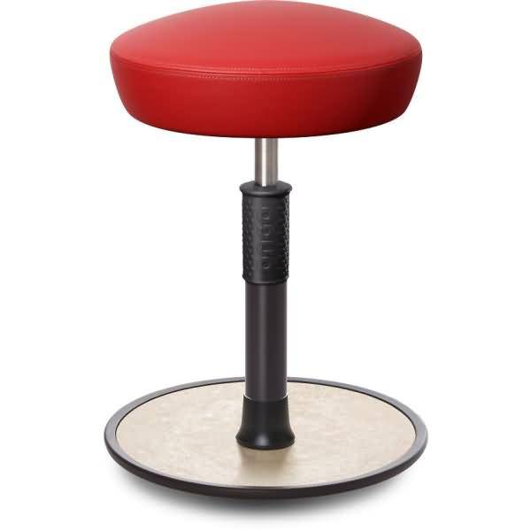 Sitz- Stehhocker Free Regular Hutsitz skai Kunstleder Rot schwarz /cremeweiß