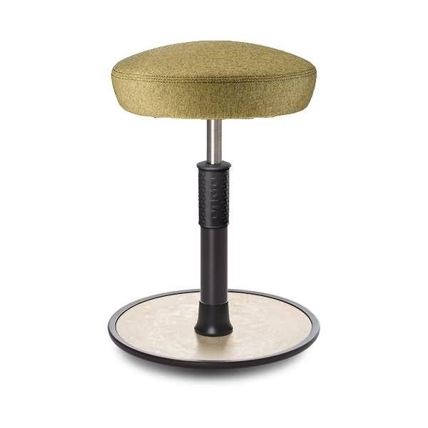 Sitz- Stehhocker Free Regular Hutsitz Camira Rivet Senfgelb schwarz /creme