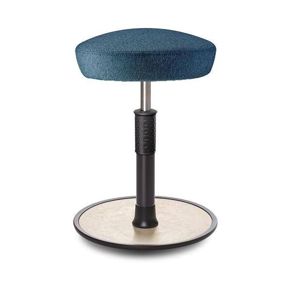 Sitz- Stehhocker Free Regular Hutsitz Camira Rivet Ozeanblau schwarz /creme