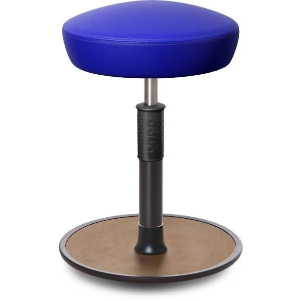 Sitz- Stehhocker Free Regular Hutsitz skai Kunstleder blau schwarz /Natur