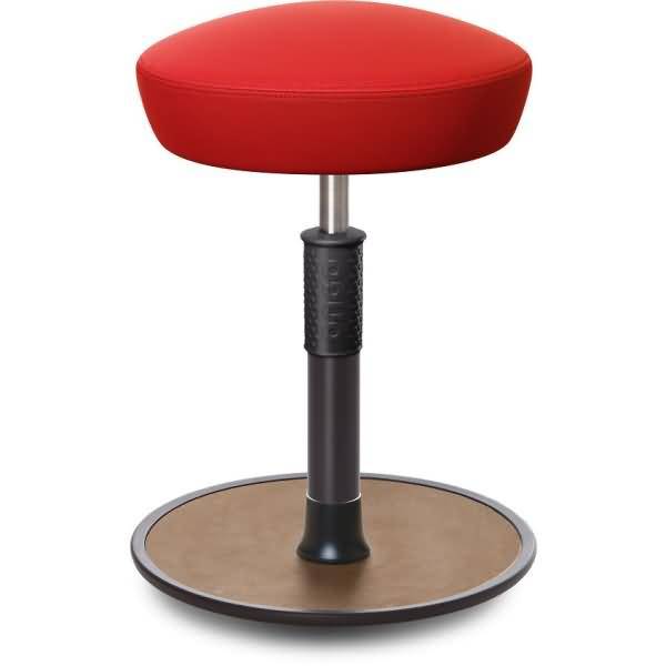 Sitz- Stehhocker Free Regular Hutsitz skai Dynactiv Makari 160 Rot sw. /Natur