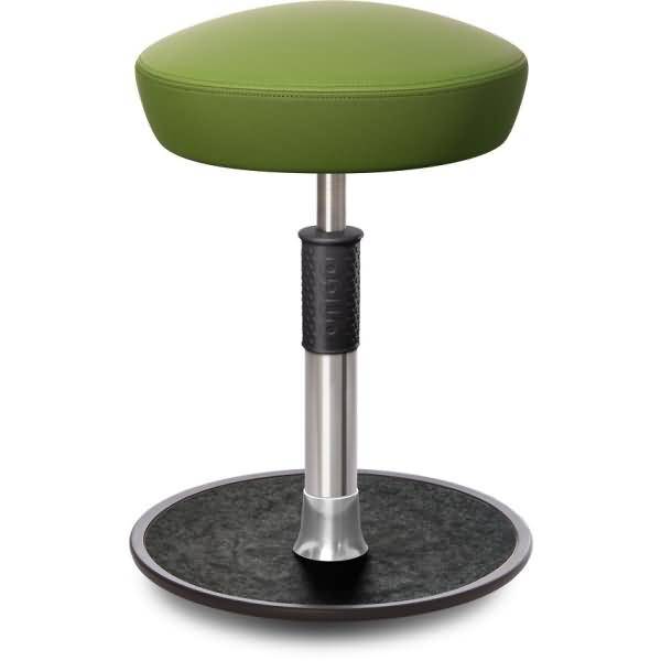 Sitz- Stehhocker Free Regular Hutsitz skai Nature Base h.grün Chrom /schwarz