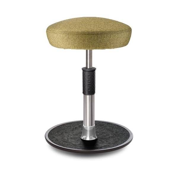 Sitz- Stehhocker Free Regular Hutsitz Camira Rivet Senfgelb Chrom /schwarz