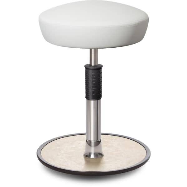 Sitz- Stehhocker Free Regular Hutsitz skai Kunstleder Weiß chrom /cremeweiß