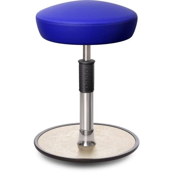 Sitz- Stehhocker Free Regular Hutsitz skai Kunstleder blau chrom /cremeweiß