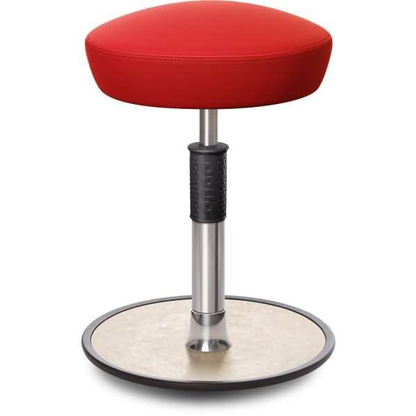 Sitz- Stehhocker Free Regular Hutsitz skai Dynactiv M. 160 Rot chr. /creme