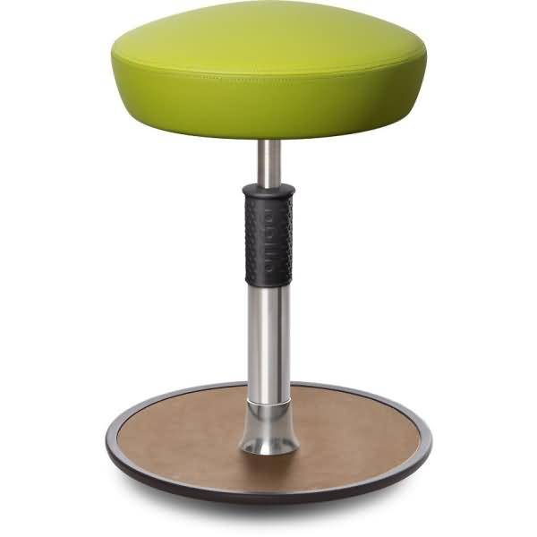 Sitz- Stehhocker Free Regular Hutsitz skai Kunstleder Hellgrün chrom /Natur