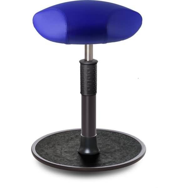 Sitz- Stehhocker Free Regular Triangel skai Kunstleder blau schwarz /schwarz