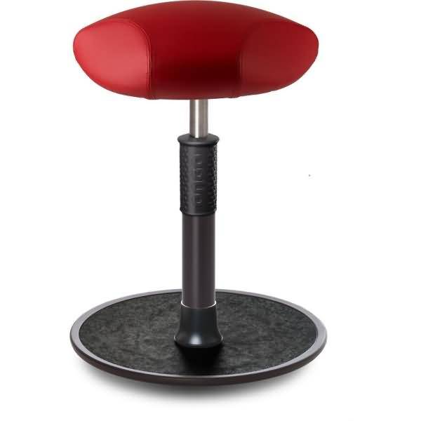 Sitz- Stehhocker Free Regular Triangel skai Kunstleder Rot schwarz /schwarz