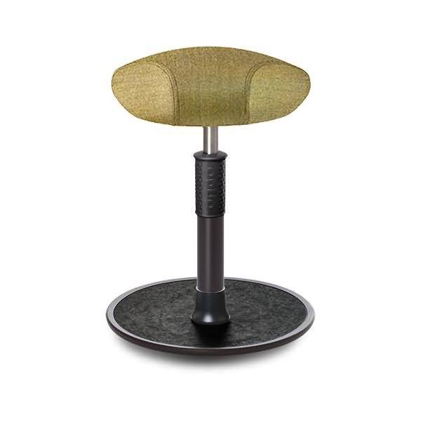 Sitz- Stehhocker Free Regular Triangel Camira Rivet Senfgelb schwarz /schwarz