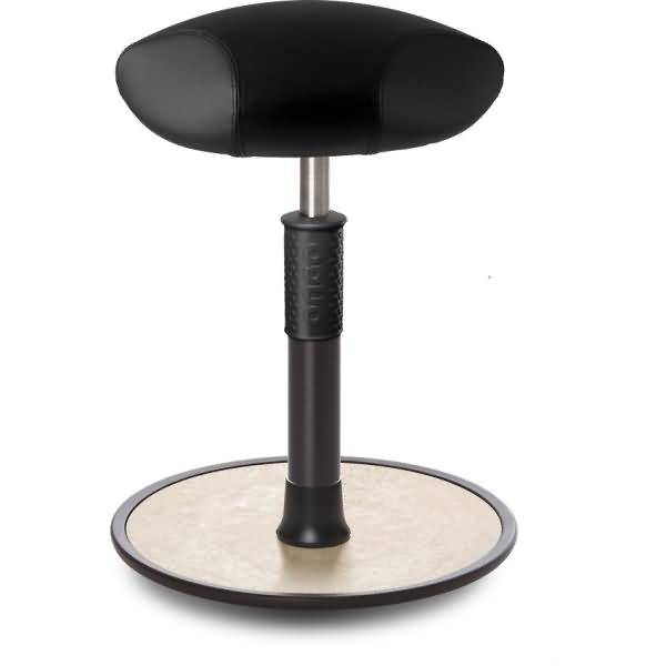 Sitz- Stehhocker Free Regular Triangel skai Kunstleder schwarz schwarz /creme