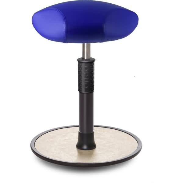 Sitz- Stehhocker Free Regular Triangel skai Kunstleder blau schwarz /creme