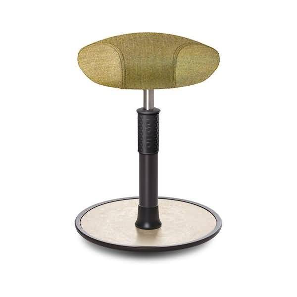 Sitz- Stehhocker Free Regular Triangel Camira Rivet Senfgelb schwarz /creme