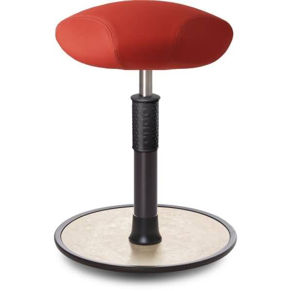 Sitz- Stehhocker Free Regular Triangel skai Dynactiv M. 160 Rot schw. /creme