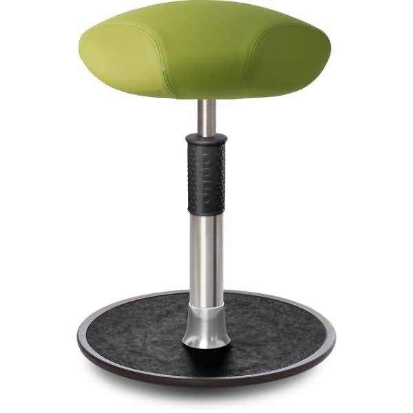 Sitz- Stehhocker Free Regular Triangel skai Nature Base h.grün Chrom /schw.
