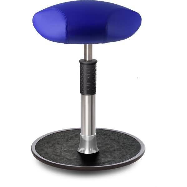 Sitz- Stehhocker Free Regular Triangel skai Kunstleder blau chrom /schwarz