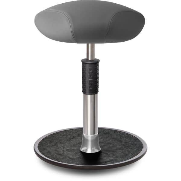 Sitz- Stehhocker Free Regular Triangel skai Dynactiv M. 160 Grau chr. /schw.